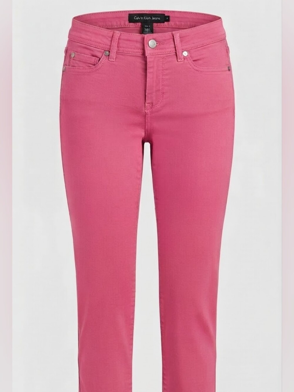 Calvin Klein Jeans Pink Cropped Denim Pants Size 4